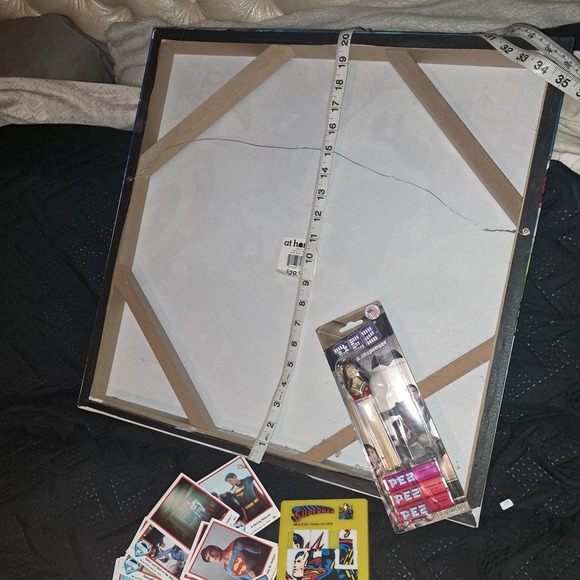 Fantastic Fun 20in MARVEL Canvas Poster-Vintage WonderWoman PEZ-Superman - Picture 7 of 8